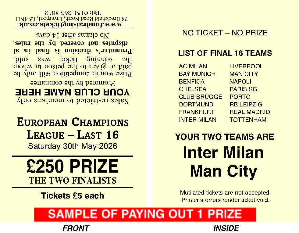 1 Prize CL Final